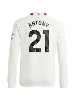 Billige Manchester United Antony #21 Tredjedrakt 2023-24 Langermet